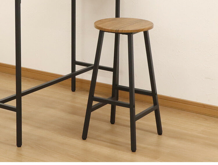 カウンターテーブル スツール 2点セット 幅100×奥行き40cm カウンター ハイテーブル カウンターデスク カウンターチェア パソコンデスク テレワーク 在宅勤務 ハイスツール カフェスツール(代引不可)