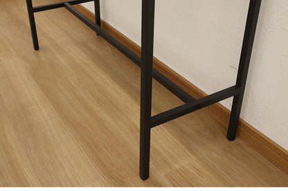 カウンターテーブル 棚付き 幅100×奥行き40cm カウンター ハイテーブル カウンターデスク スリム パソコンデスク テレワーク 在宅勤務 対面 収納 テーブル(代引不可)