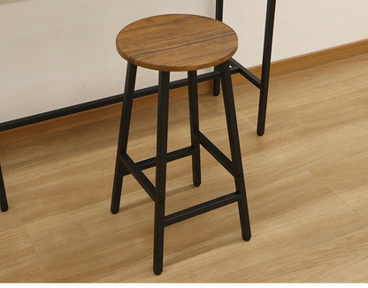カウンターチェア カウンタースツール 高さ60cm 円形 丸 スツール 椅子 アイアン ハイスツール カフェスツール バースツール テレワーク 在宅勤務(代引不可)