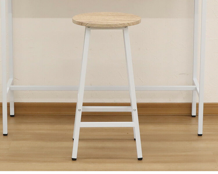 カウンターチェア カウンタースツール 高さ60cm 円形 丸 スツール 椅子 アイアン ハイスツール カフェスツール バースツール テレワーク 在宅勤務(代引不可)