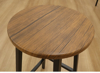 カウンターチェア カウンタースツール 高さ60cm 円形 丸 スツール 椅子 アイアン ハイスツール カフェスツール バースツール テレワーク 在宅勤務(代引不可)