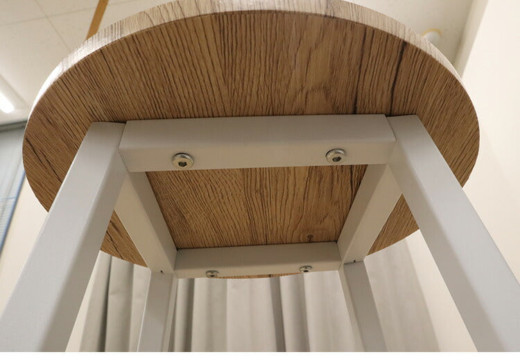 カウンターチェア カウンタースツール 高さ60cm 円形 丸 スツール 椅子 アイアン ハイスツール カフェスツール バースツール テレワーク 在宅勤務(代引不可)