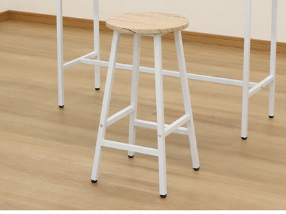 カウンターチェア カウンタースツール 高さ60cm 円形 丸 スツール 椅子 アイアン ハイスツール カフェスツール バースツール テレワーク 在宅勤務(代引不可)