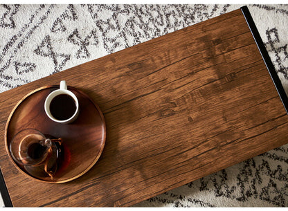 ヴィンテージ コーヒーテーブル センターテーブル ローボード テレビ台 棚付き 2段ラック 収納 オープンラック 茶系 ブラウン シェルフ おしゃれ(代引不可)