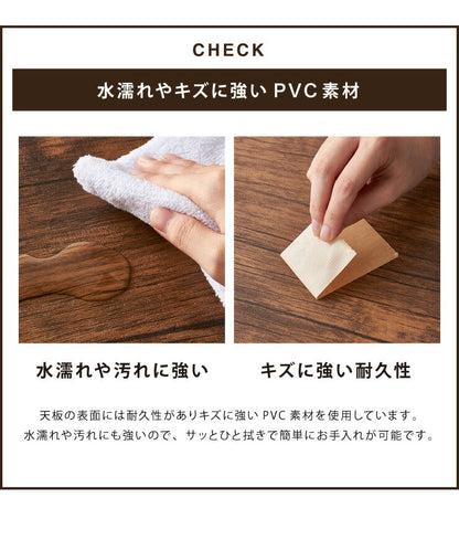 ヴィンテージ デスク 幅80 奥行き50 PCデスク 作業机 机 アンティーク 茶 ブラウン ヴィンテージ おしゃれ 北欧 在宅 スチール I字 収納(代引不可)