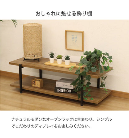 テレビ台 ローボード TV台 コンクリート調 石目調 木目調 シンプル スタイリッシュ 収納 リビング収納 オープンラック ラック テレビラック アジャスター付き おしゃれ ロータイプ(代引不可)