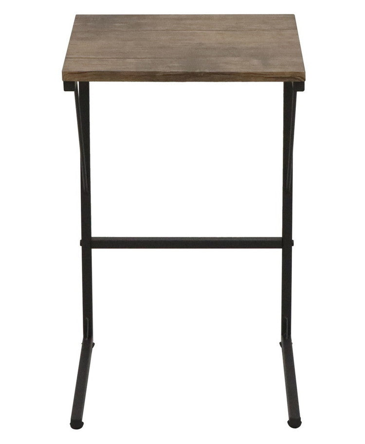 サイドテーブル 幅34cm テーブル デスク 机 ベッドサイド ミニテーブル ナイトテーブル 棚 コの字型(代引不可)