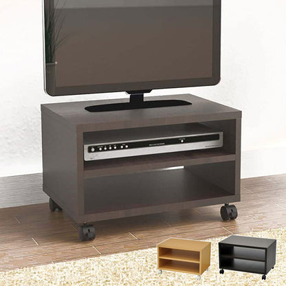 フリーラック キャスター付き 幅50 オープンラック 収納 木目 シンプル 収納 リビング ローボード テレビボード 奥行き35 二段 2段 おしゃれ(代引不可)