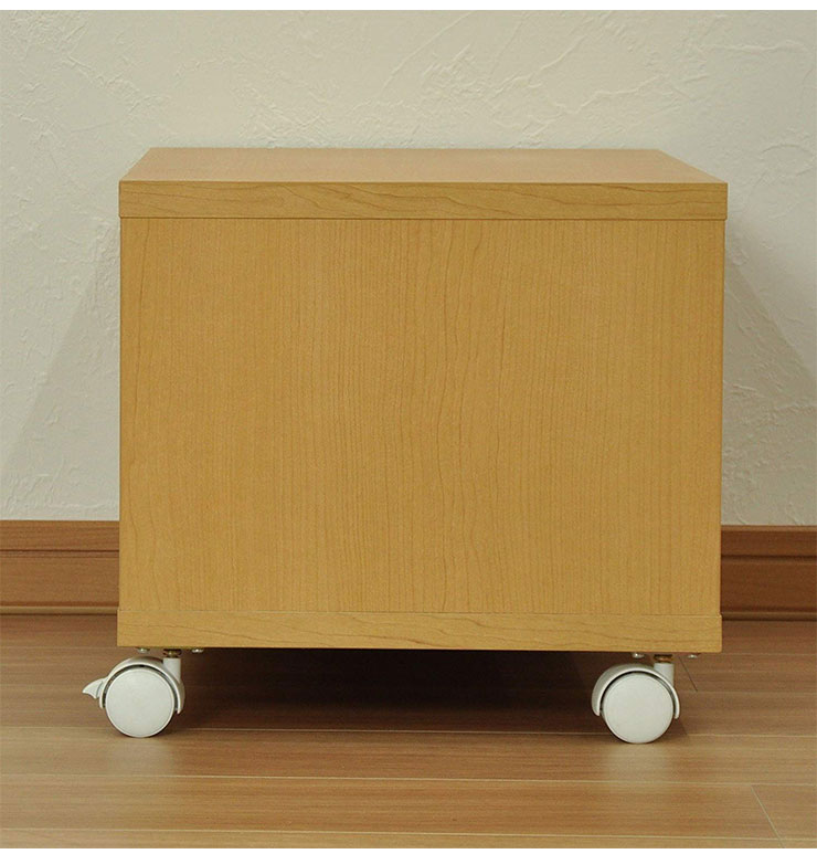 フリーラック キャスター付き 幅50 オープンラック 収納 木目 シンプル 収納 リビング ローボード テレビボード 奥行き35 二段 2段 おしゃれ(代引不可)