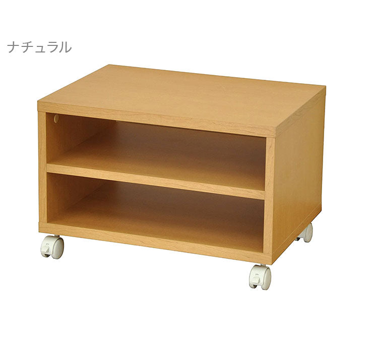 フリーラック キャスター付き 幅50 オープンラック 収納 木目 シンプル 収納 リビング ローボード テレビボード 奥行き35 二段 2段 おしゃれ(代引不可)
