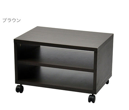 フリーラック キャスター付き 幅50 オープンラック 収納 木目 シンプル 収納 リビング ローボード テレビボード 奥行き35 二段 2段 おしゃれ(代引不可)