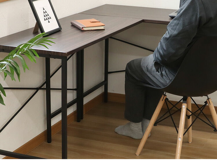 デスク 幅125cm コーナーデスクになるデスクシリーズ 奥行き45cm 机 在宅ワーク 在宅勤務 テレワーク パソコンデスク シンプルデスク ワークデスク 書斎机 書斎デスク(代引不可)