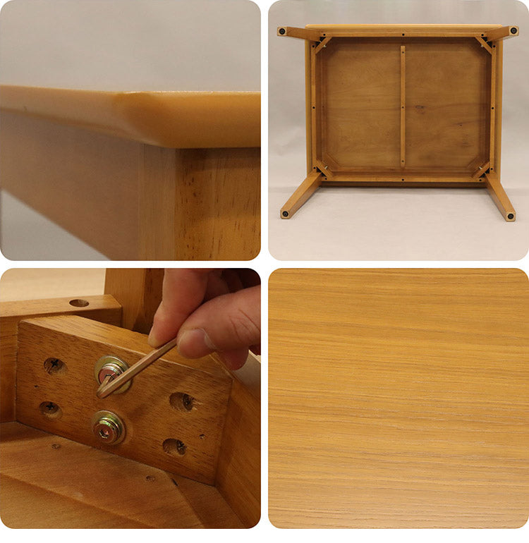 ダイニングテーブル 幅90 ラバーウッド 木目 ライトブラウン 幅90cm 2人掛け ダイニング ウレタン塗装 シンプル 食卓 作業台 テーパー仕様 アジャスター付 組立品(代引不可)