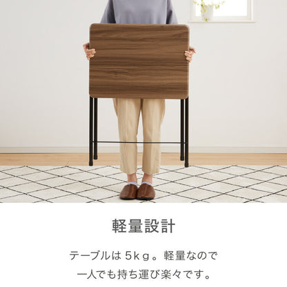 折畳テーブル Lサイズ 幅60cm 高さ71.5cm 折りたたみテーブル デスク 机 サイドテーブル 折りたたみデスク フォールディングテーブル 折りたたみ式 テーブル 簡易 コンパクト 折りたたみ(代引不可)
