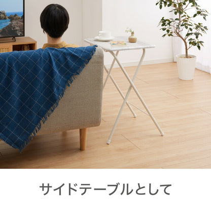折畳テーブル Mサイズ 幅50cm 高さ71.5cm 折りたたみテーブル デスク 机 サイドテーブル 折りたたみデスク フォールディングテーブル 折りたたみ式 テーブル 簡易 コンパクト 折りたたみ(代引不可)