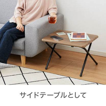 折畳テーブル Sサイズ 幅50cm 高さ36cm 折りたたみテーブル デスク 机 サイドテーブル 折りたたみデスク フォールディングテーブル 折りたたみ式 テーブル 簡易 コンパクト 折りたたみ(代引不可)