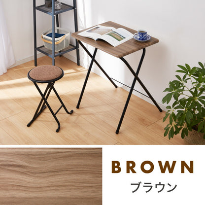 折畳テーブル・チェアセット 幅60cm 折りたたみテーブル 折りたたみチェア デスク&チェアセット デスクセット チェア イス 椅子 机 サイドテーブル 折りたたみデスク 折りたたみ式 テーブル(代引不可)