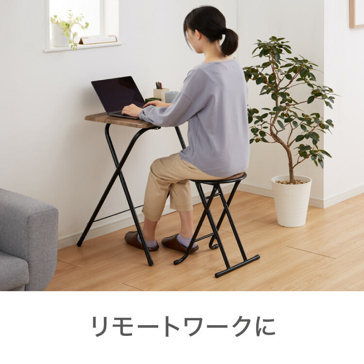 折畳テーブル・チェアセット 幅60cm 折りたたみテーブル 折りたたみチェア デスク&チェアセット デスクセット チェア イス 椅子 机 サイドテーブル 折りたたみデスク 折りたたみ式 テーブル(代引不可)
