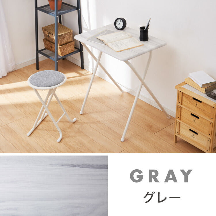 折畳テーブル・チェアセット 幅60cm 折りたたみテーブル 折りたたみチェア デスク&チェアセット デスクセット チェア イス 椅子 机 サイドテーブル 折りたたみデスク 折りたたみ式 テーブル(代引不可)