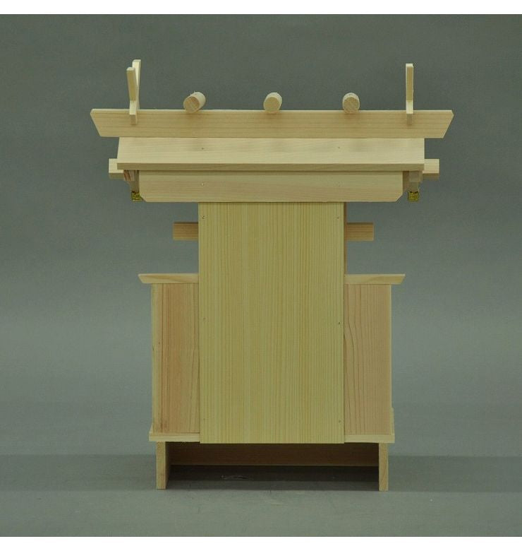 日本製 神棚 一社 中神明 国産 幅36 奥行き19 お札 神具 お参り 天然木 ヒノキ ひのき おふだ かみだな 神札 お彼岸 彼岸 木製 仏具(代引不可)