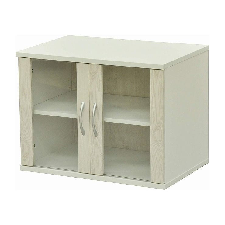 カップボード ミニ 幅60 食器棚 ガラス 収納 高さ45 アンティーク おしゃれ 木目調 コンパクト スリム 食器 キッチン 北欧 キッチンボード(代引不可)