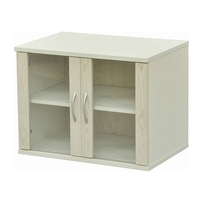 カップボード ミニ 幅60 食器棚 ガラス 収納 高さ45 アンティーク おしゃれ 木目調 コンパクト スリム 食器 キッチン 北欧 キッチンボード(代引不可)