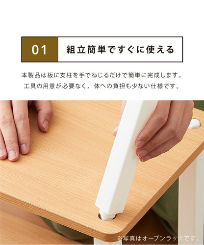ラック コーナーラック 一段 1段 ラック オープンラック 収納 収納ラック 角収納 コーナー収納 木目調 耐荷重10kg 組み立て簡単 組み立てやすい シェルフ(代引不可)