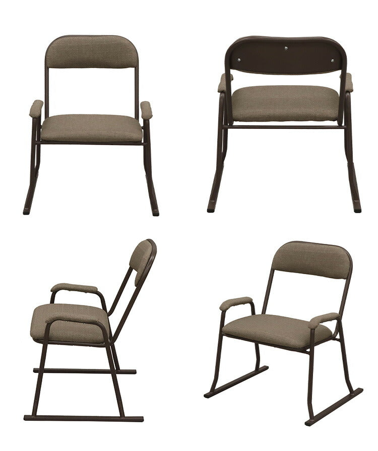 完成品 楽座椅子 チェア ミーティングチェア ハイタイプ 会議室 肘付き アーム付き 和室 イス 椅子 ハイバック 集会 和風 パイプチェア おしゃれ 北欧 旅館 スタッキングチェア(代引不可)