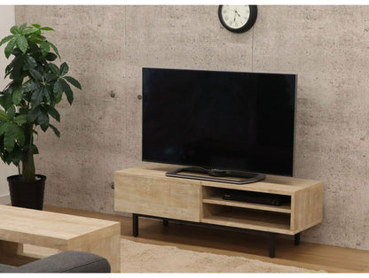 テレビ台 スチールレッグ 幅117.2 ローボード 脚付き 北欧 収納 おしゃれ 木製 背面収納 ケーブル収納 新生活 TV台 リビング テレビラック パソコン台 オーディオラック(代引不可)