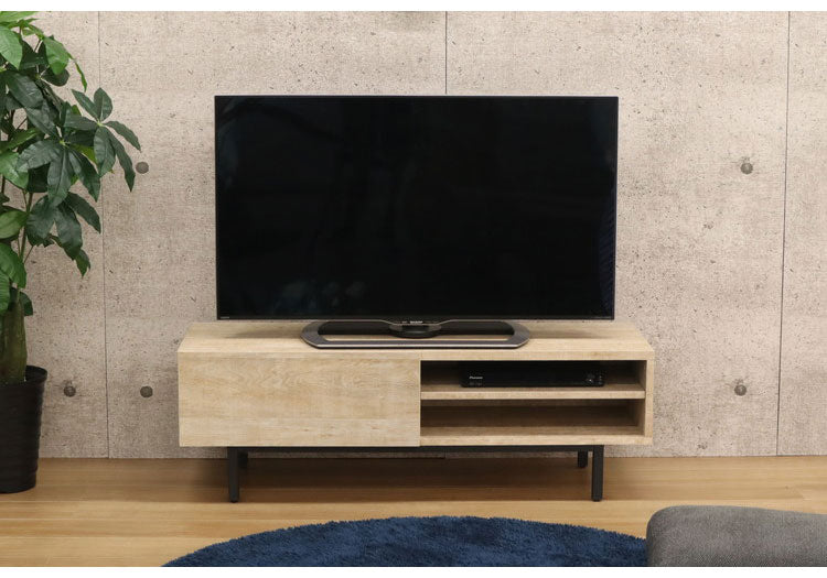 テレビ台 スチールレッグ 幅117.2 ローボード 脚付き 北欧 収納 おしゃれ 木製 背面収納 ケーブル収納 新生活 TV台 リビング テレビラック パソコン台 オーディオラック(代引不可)