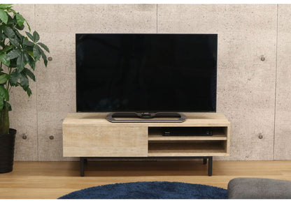 テレビ台 スチールレッグ 幅117.2 ローボード 脚付き 北欧 収納 おしゃれ 木製 背面収納 ケーブル収納 新生活 TV台 リビング テレビラック パソコン台 オーディオラック(代引不可)