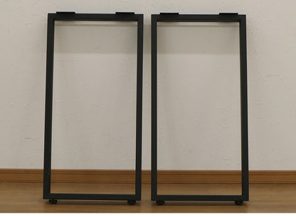 DIYテーブル 金属角枠脚 ハイタイプ カウンターテーブル用 幅43cm×高さ85cm 2本組 テーブルキッツ テーブル 天板 組立 組み合わせ自由 シンプル おしゃれ DIY(代引不可)