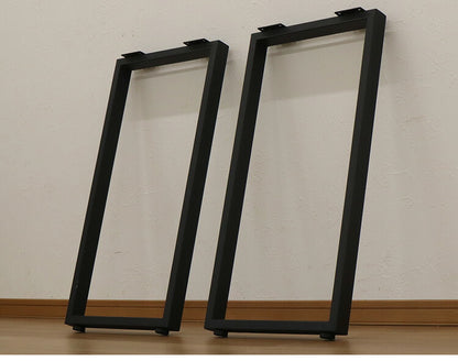 DIYテーブル 金属角枠脚 ハイタイプ カウンターテーブル用 幅43cm×高さ85cm 2本組 テーブルキッツ テーブル 天板 組立 組み合わせ自由 シンプル おしゃれ DIY(代引不可)