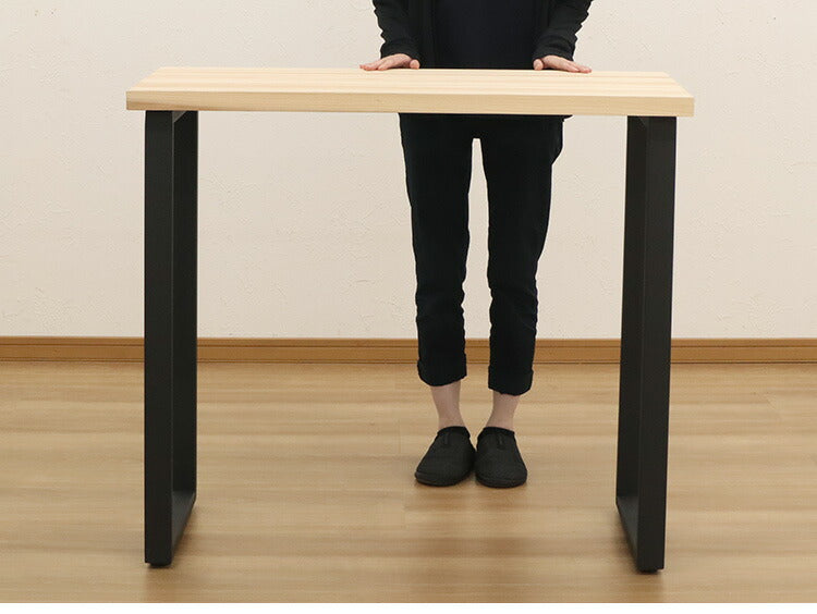 DIYテーブル 金属角枠脚 ハイタイプ カウンターテーブル用 幅43cm×高さ85cm 2本組 テーブルキッツ テーブル 天板 組立 組み合わせ自由 シンプル おしゃれ DIY(代引不可)