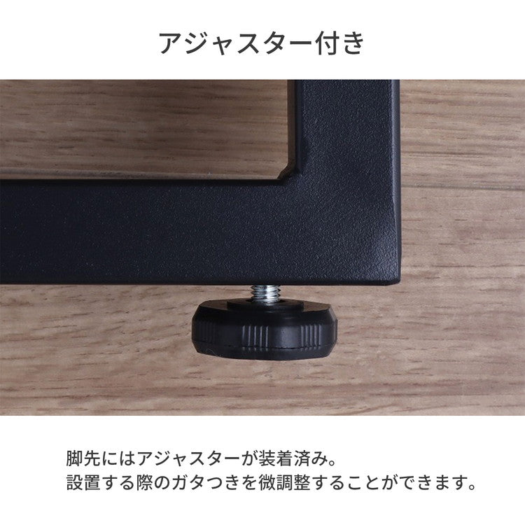 テーブル 脚 DIY 角枠脚 パーツ 2本セット 幅43cm 高さ89.5cm カウンタータイプ カウンターテーブル ブラック マット パーツ脚 取り替え 付け替え スチール脚 交換 カスタム 組立品 TBK-CN(代引不可)