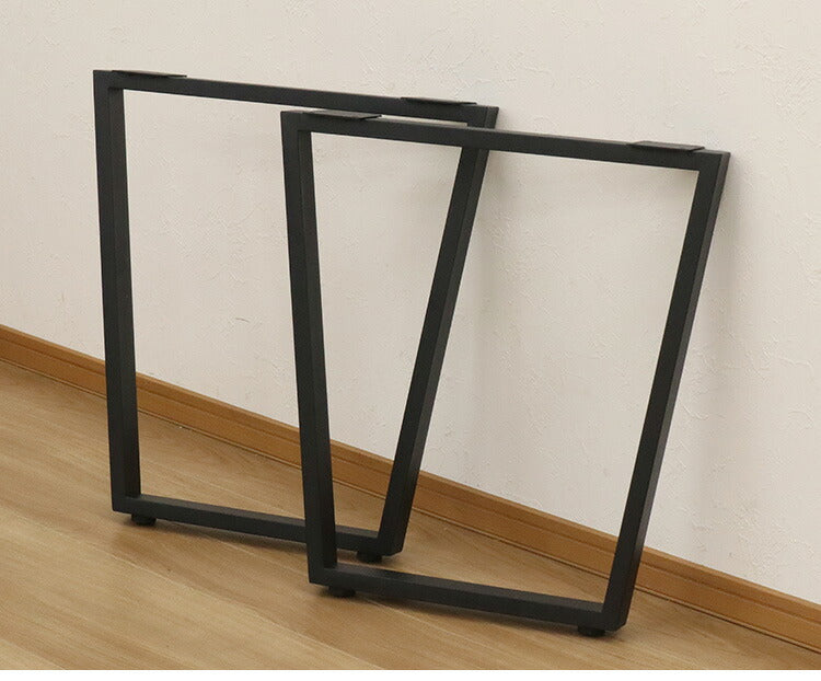 DIYテーブル 金属角枠脚 台形型タイプ 幅63cm×高さ67cm 2本組 テーブルキッツ テーブル 天板 組立 組み合わせ自由 シンプル おしゃれ DIY(代引不可)