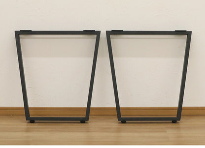 DIYテーブル 金属角枠脚 台形型タイプ 幅63cm×高さ67cm 2本組 テーブルキッツ テーブル 天板 組立 組み合わせ自由 シンプル おしゃれ DIY(代引不可)