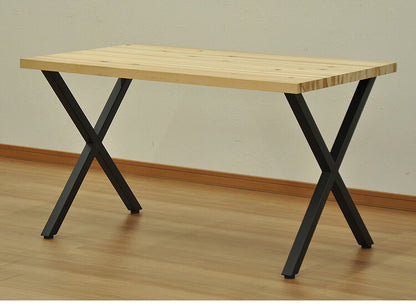 DIYテーブル 金属脚 X型タイプ 幅63cm×高さ67cm 2本組 テーブルキッツ テーブル 天板 組立 組み合わせ自由 シンプル おしゃれ DIY(代引不可)