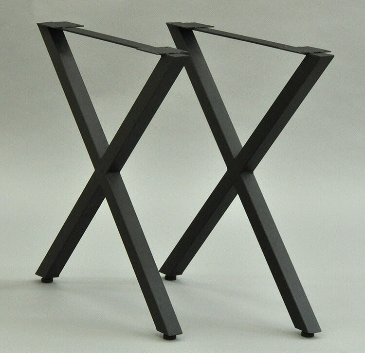 DIYテーブル 金属脚 X型タイプ 幅63cm×高さ67cm 2本組 テーブルキッツ テーブル 天板 組立 組み合わせ自由 シンプル おしゃれ DIY(代引不可)