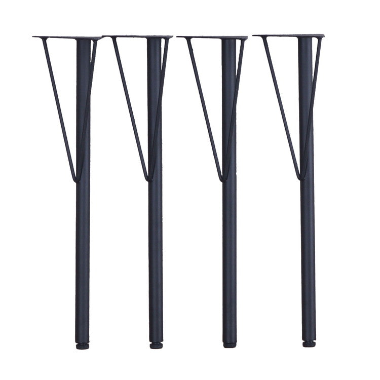 テーブル 脚 DIY Y型 パーツ ブラック マット 高さ69.5cm 4本セット ミドルタイプ アイアン脚 スチール脚 スチール アジャスター付き 交換 付け替え脚 脚のみ テーブル用部品 組立品 TBK-Y(代引不可)