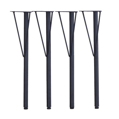 テーブル 脚 DIY Y型 パーツ ブラック マット 高さ69.5cm 4本セット ミドルタイプ アイアン脚 スチール脚 スチール アジャスター付き 交換 付け替え脚 脚のみ テーブル用部品 組立品 TBK-Y(代引不可)