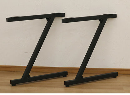 DIYテーブル 金属脚 Z型タイプ 幅63cm×高さ67cm 2本組 テーブルキッツ テーブル 天板 組立 組み合わせ自由 シンプル おしゃれ DIY(代引不可)