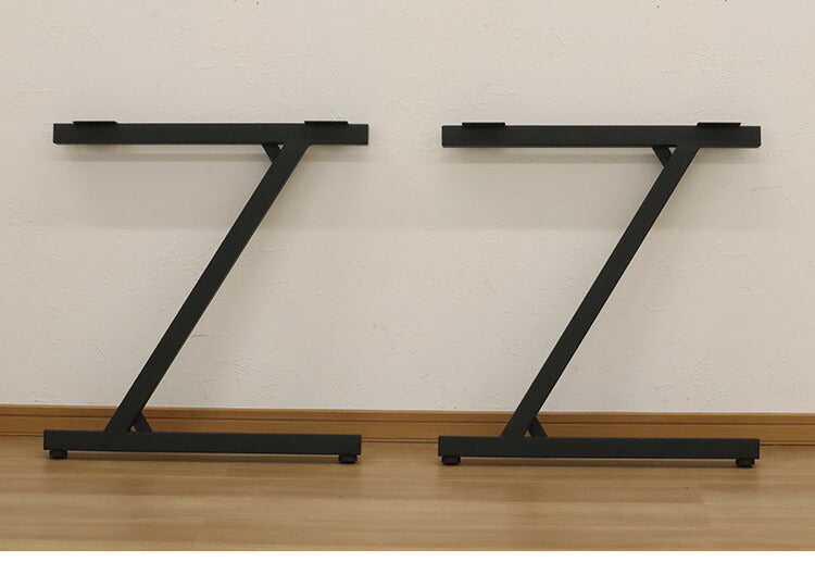 DIYテーブル 金属脚 Z型タイプ 幅63cm×高さ67cm 2本組 テーブルキッツ テーブル 天板 組立 組み合わせ自由 シンプル おしゃれ DIY(代引不可)