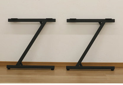 DIYテーブル 金属脚 Z型タイプ 幅63cm×高さ67cm 2本組 テーブルキッツ テーブル 天板 組立 組み合わせ自由 シンプル おしゃれ DIY(代引不可)