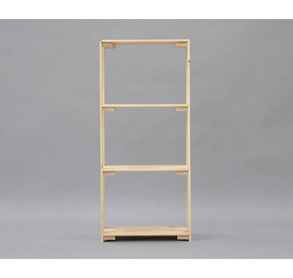 日本製 桧 ラック 3段 三段 収納 収納ラック ひのきラック 国産 オープンラック 棚 収納棚 シェルフ 天然木 ひのき ナチュラル(代引不可)