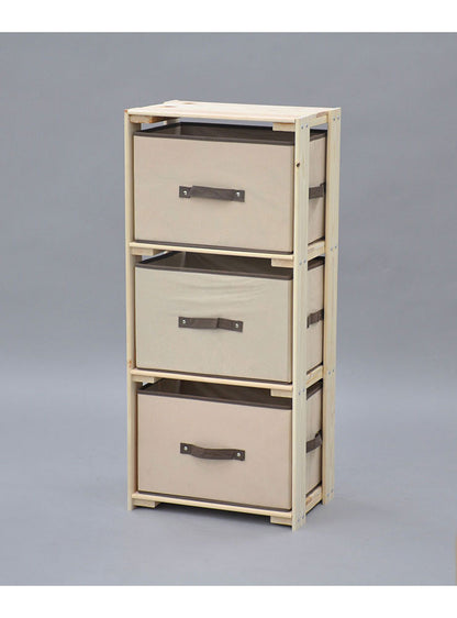 日本製 桧 ラック 3段 三段 収納 収納ラック ひのきラック 国産 オープンラック 棚 収納棚 シェルフ 天然木 ひのき ナチュラル(代引不可)