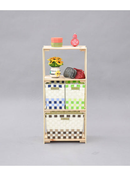 日本製 桧 ラック 3段 三段 収納 収納ラック ひのきラック 国産 オープンラック 棚 収納棚 シェルフ 天然木 ひのき ナチュラル(代引不可)