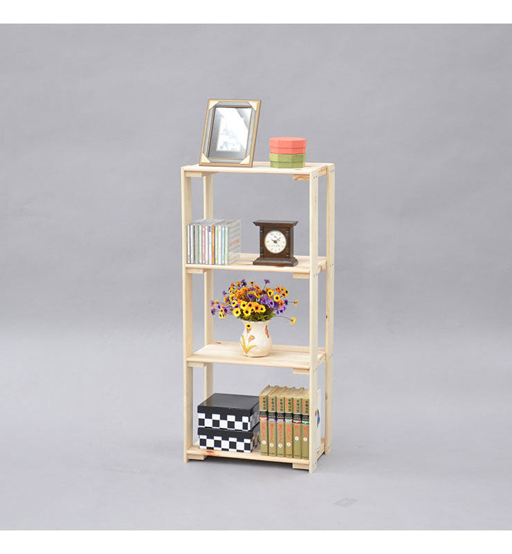 日本製 桧 ラック 3段 三段 収納 収納ラック ひのきラック 国産 オープンラック 棚 収納棚 シェルフ 天然木 ひのき ナチュラル(代引不可)