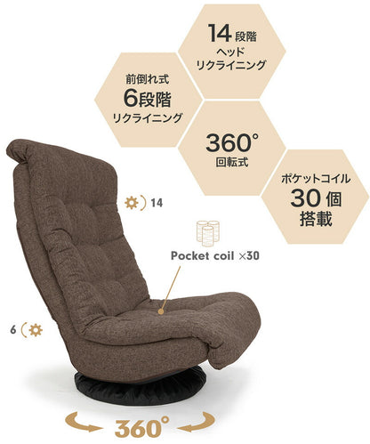 シアターチェア バルド チェア 回転座椅子 パーソナルチェア リクライニング 座椅子 ポケットコイル コイル入り ソファ チェア(代引不可)