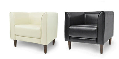 シングルソファ ソファ モデナ1P 一人掛け 1人掛け ビジネス用 ビジネスソファ 待合室 待機所 レザーソファ ローソファ 肘付き(代引不可)